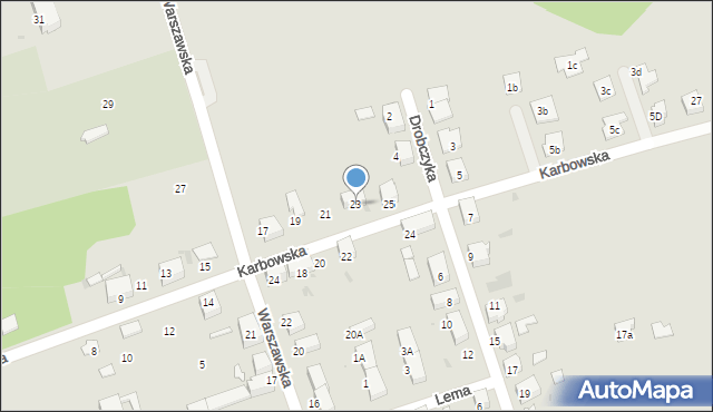 Bytom, Karbowska, 23, mapa Bytomia