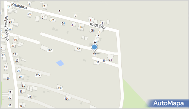 Bytom, Kadłubka Wincentego, bp., 32, mapa Bytomia