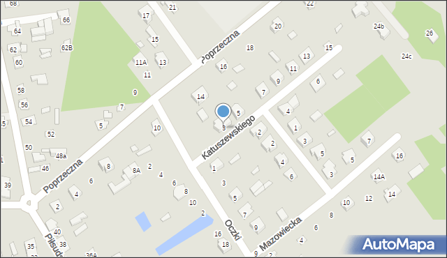 Cegłów, Katuszewskiego Feliksa, ks., 3, mapa Cegłów