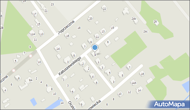 Cegłów, Katuszewskiego Feliksa, ks., 4, mapa Cegłów