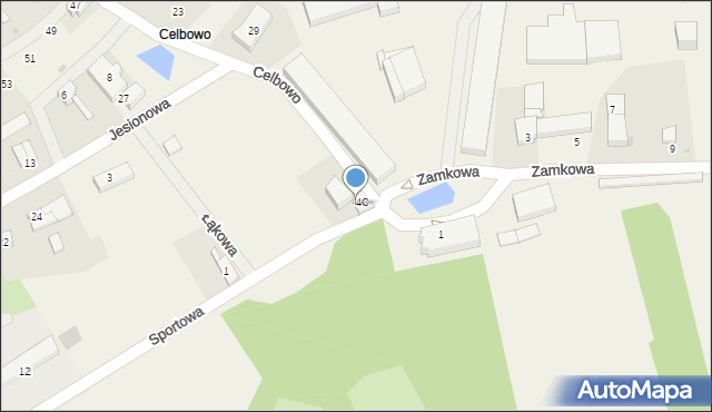 Celbowo, Kasztanowa, 44, mapa Celbowo