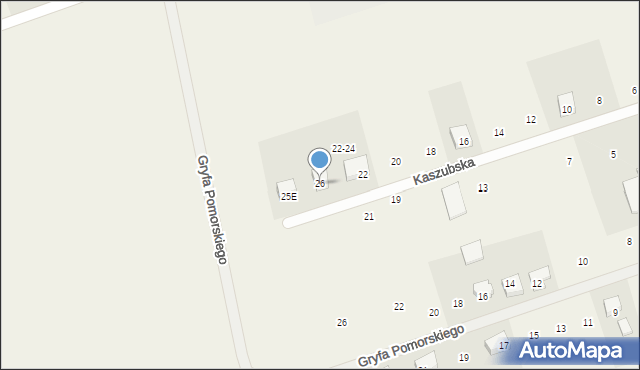 Celbowo, Kaszubska, 26, mapa Celbowo