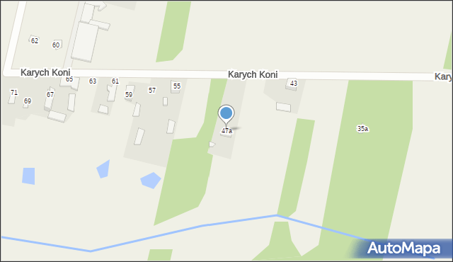 Celinów, Karych Koni, 47a, mapa Celinów