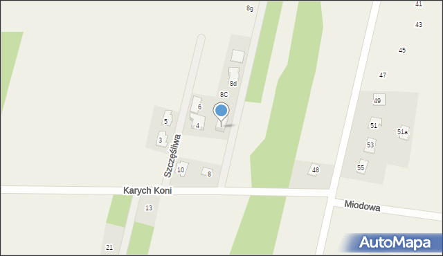 Celinów, Karych Koni, 8b, mapa Celinów