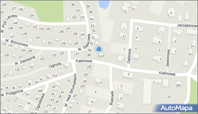 Charzykowy, Kalinowa, 2, mapa Charzykowy