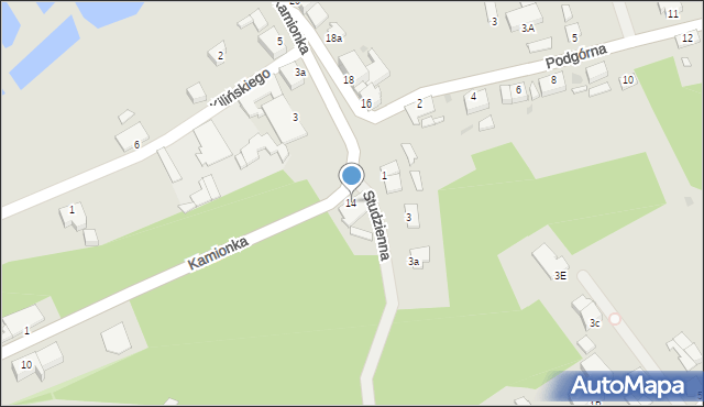 Chełmno, Kamionka, 14, mapa Chełmno