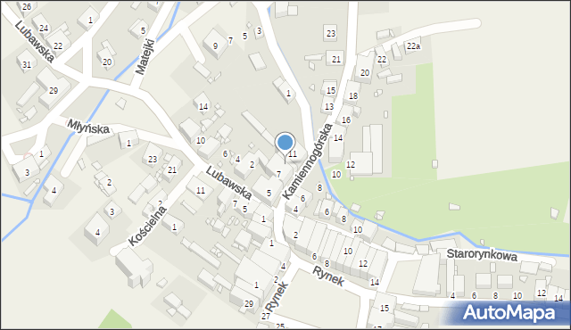 Chełmsko Śląskie, Kamiennogórska, 9, mapa Chełmsko Śląskie