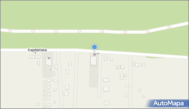 Chłopy, Kapitańska, 88, mapa Chłopy