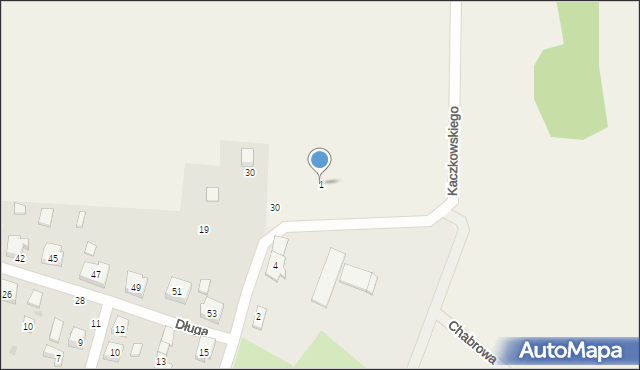 Chmieleniec, Kaczkowskiego Jana, ks., 1, mapa Chmieleniec