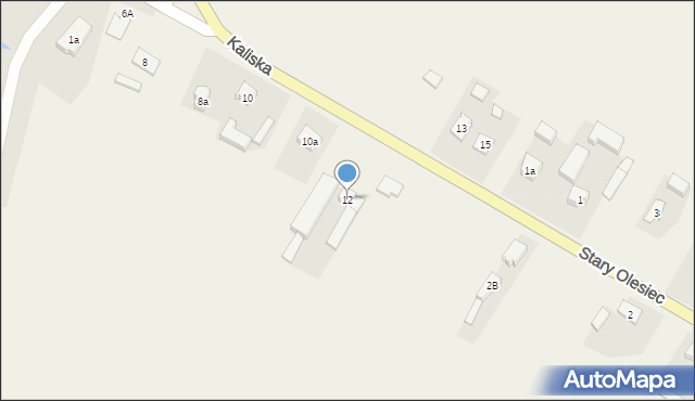 Chocz, Kaliska, 12, mapa Chocz