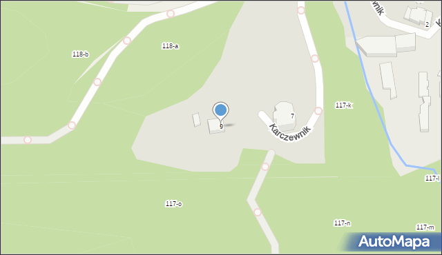 Chodzież, Karczewnik, 9, mapa Chodzież