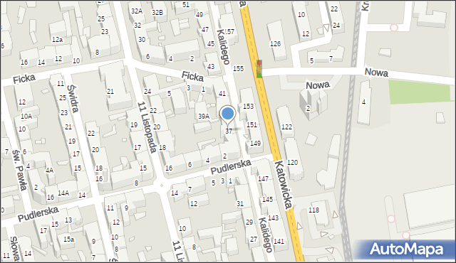 Chorzów, Kalidego Teodora, 37, mapa Chorzów