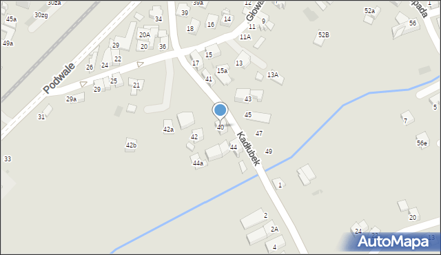 Chrzanów, Kadłubek, 40, mapa Chrzanów