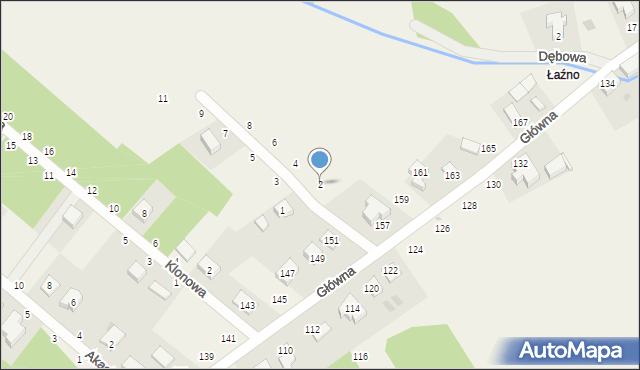 Chwałowice, Kasztanowa, 2, mapa Chwałowice