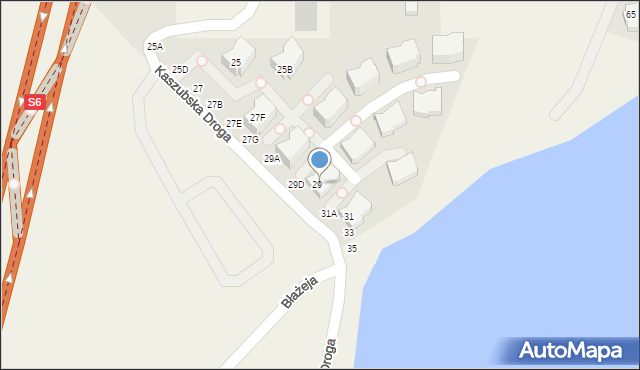 Chwaszczyno, Kaszubska Droga, 29G, mapa Chwaszczyno