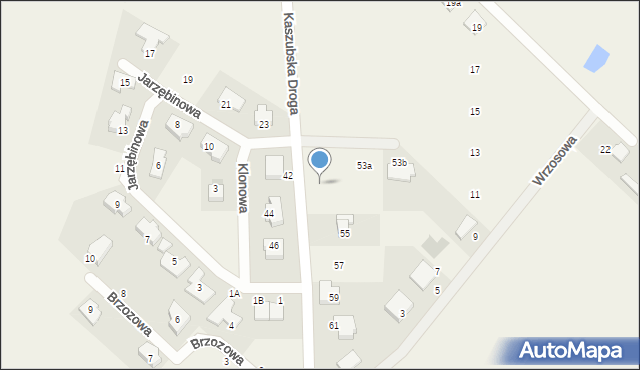 Chwaszczyno, Kaszubska Droga, 53, mapa Chwaszczyno