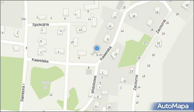 Chwaszczyno, Kawelska, 7, mapa Chwaszczyno