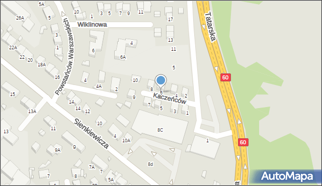 Ciechanów, Kaczeńców, 6, mapa Ciechanów