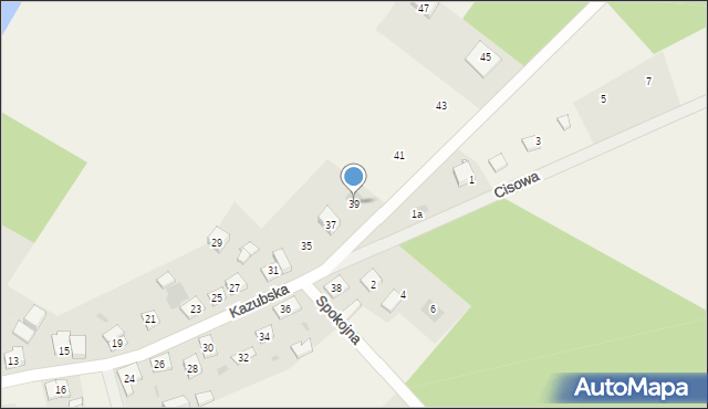 Cieciorka, Kazubska, 39, mapa Cieciorka