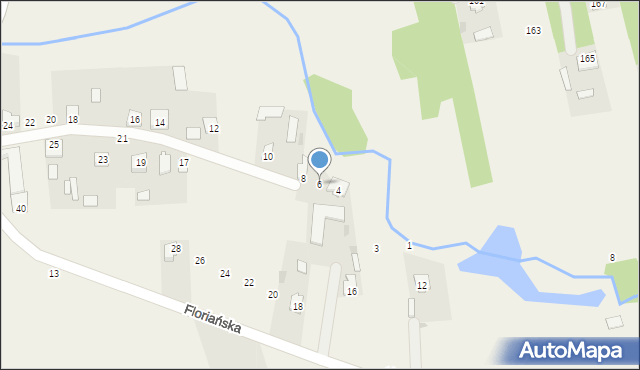 Cieksyn, Kamińskiego Tadeusza, ks., 6, mapa Cieksyn