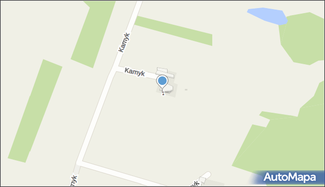 Cieślin, Kamyk, 1, mapa Cieślin
