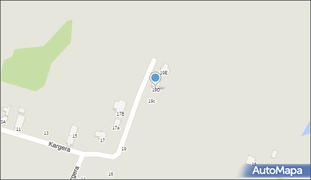 Cieszyn, Kargera Wiktora, 19D, mapa Cieszyna