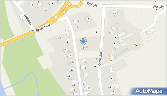 Czaniec, Karpacka, 8, mapa Czaniec