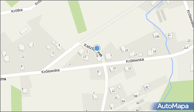 Czaniec, Kasztanowa, 4, mapa Czaniec