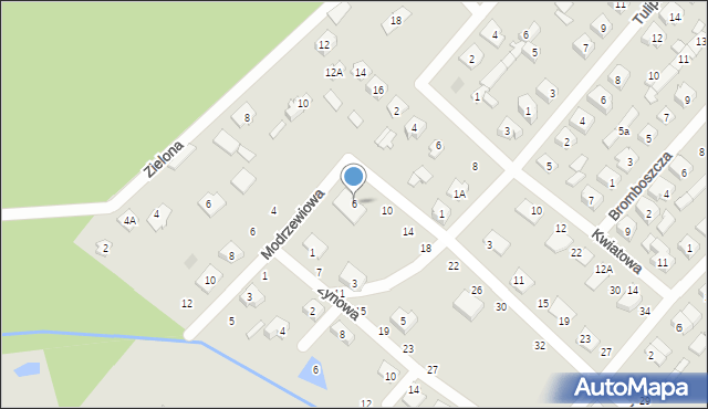 Czarna Białostocka, Kasztanowa, 6, mapa Czarna Białostocka