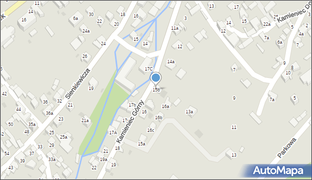 Czarny Dunajec, Kamieniec Górny, 15b, mapa Czarny Dunajec