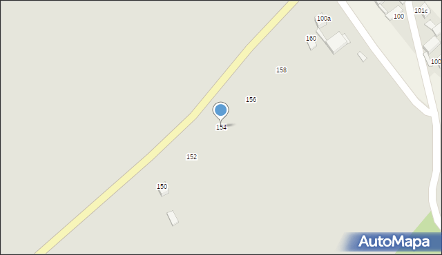 Czarny Dunajec, Kantora, 154, mapa Czarny Dunajec