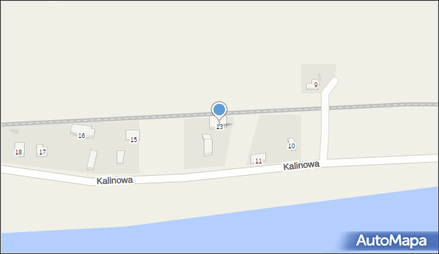 Czechów, Kalinowa, 13, mapa Czechów