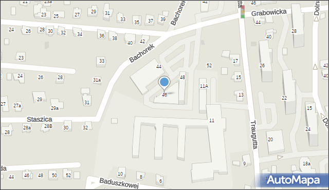 Czechowice-Dziedzice, Kasprowicza Jana, 46, mapa Czechowic-Dziedzic