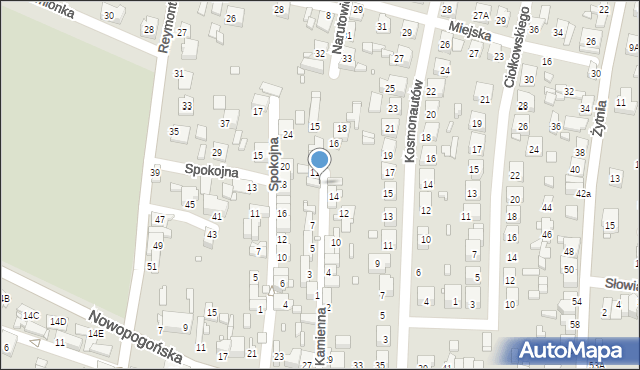 Czeladź, Kamienna, 9, mapa Czeladź