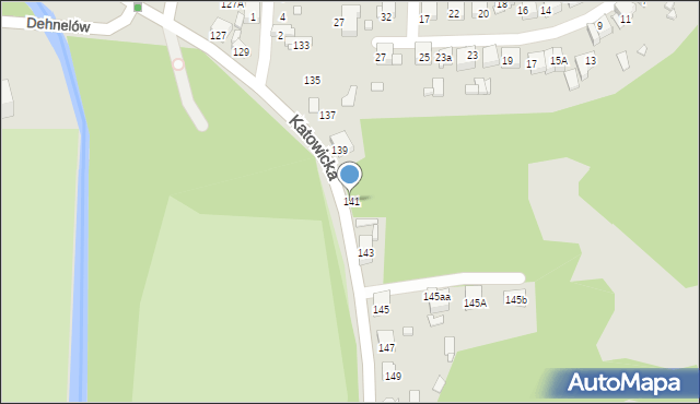 Czeladź, Katowicka, 141, mapa Czeladź