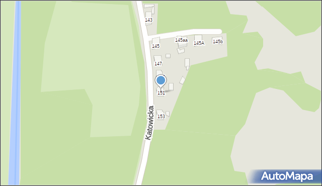 Czeladź, Katowicka, 151, mapa Czeladź