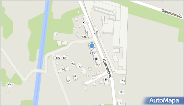 Czeladź, Katowicka, 58A, mapa Czeladź