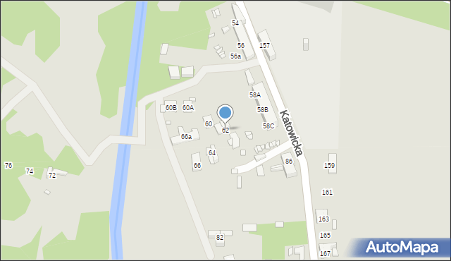 Czeladź, Katowicka, 62, mapa Czeladź