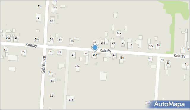 Czerwionka-Leszczyny, Kałuży, 45a, mapa Czerwionka-Leszczyny
