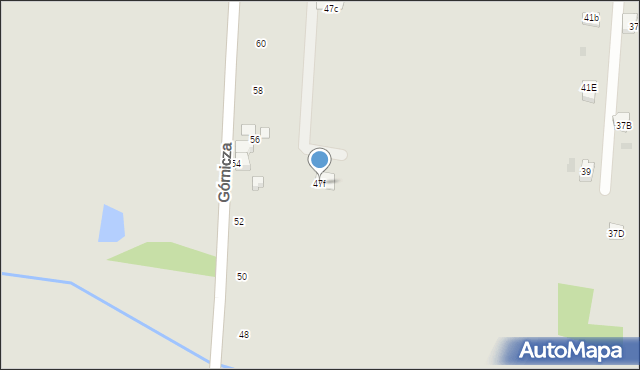 Czerwionka-Leszczyny, Kałuży, 47f, mapa Czerwionka-Leszczyny
