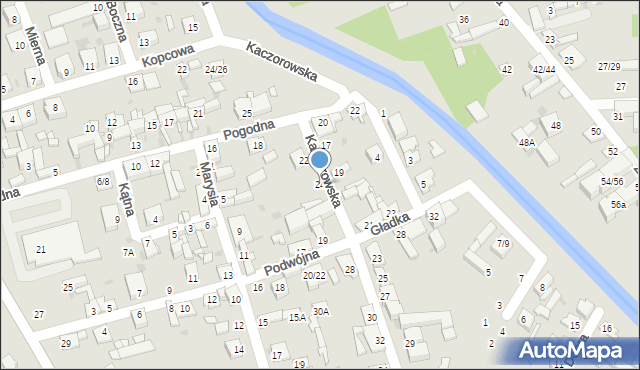 Częstochowa, Kaczorowska, 24, mapa Częstochowy