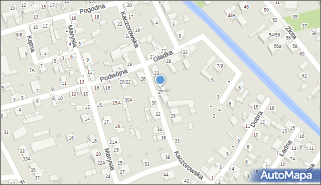 Częstochowa, Kaczorowska, 27, mapa Częstochowy