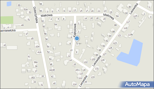 Częstochowa, Kąkolowa, 7, mapa Częstochowy