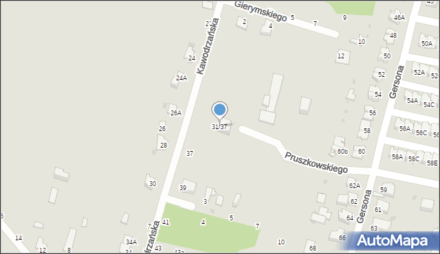 Częstochowa, Kawodrzańska, 35, mapa Częstochowy