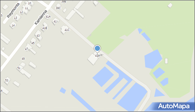 Człuchów, Kamienna, 41b, mapa Człuchów