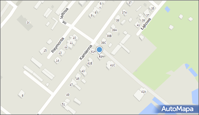 Człuchów, Kamienna, 41f, mapa Człuchów