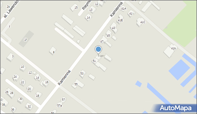 Człuchów, Kamienna, 51A, mapa Człuchów