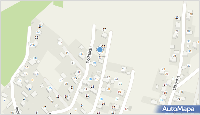 Czyżówka, Kasztanowa, 21, mapa Czyżówka