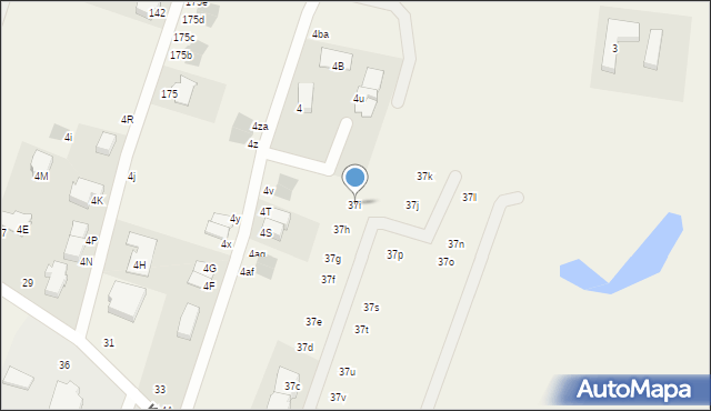 Dąbrowa, Karwety Andrzeja, adm., 37i, mapa Dąbrowa