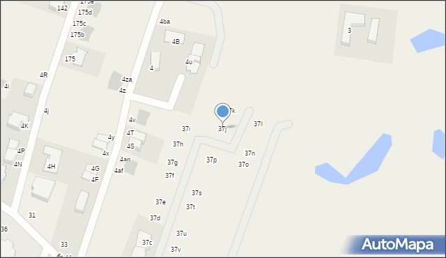 Dąbrowa, Karwety Andrzeja, adm., 37j, mapa Dąbrowa